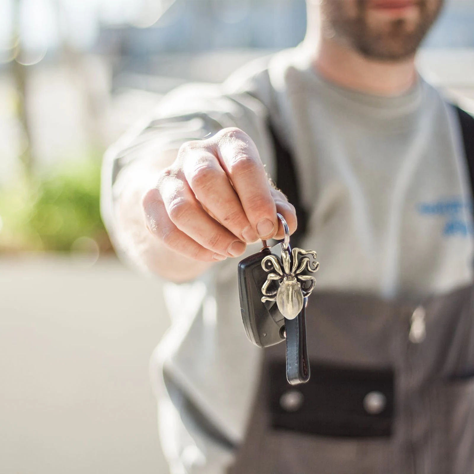 

1Pc Brass Octopus Sculpture Home Decoration Table Ornament Solid Copper Miniature Gift