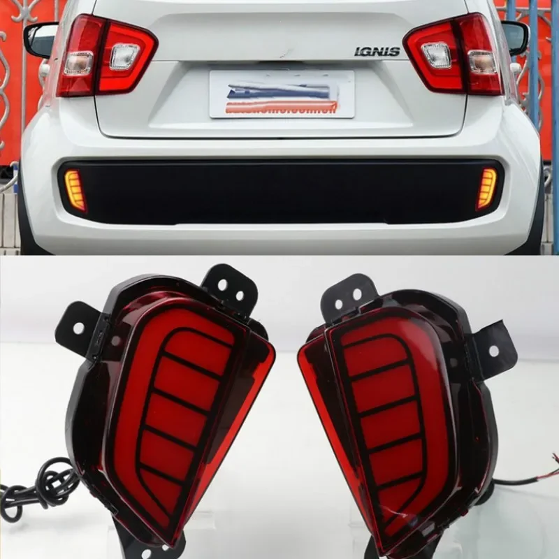 2pcs Car bumper lamp for suzuki ignis rear light 2016 2017 2018 2019year car accessories LED tail light ignis taillight