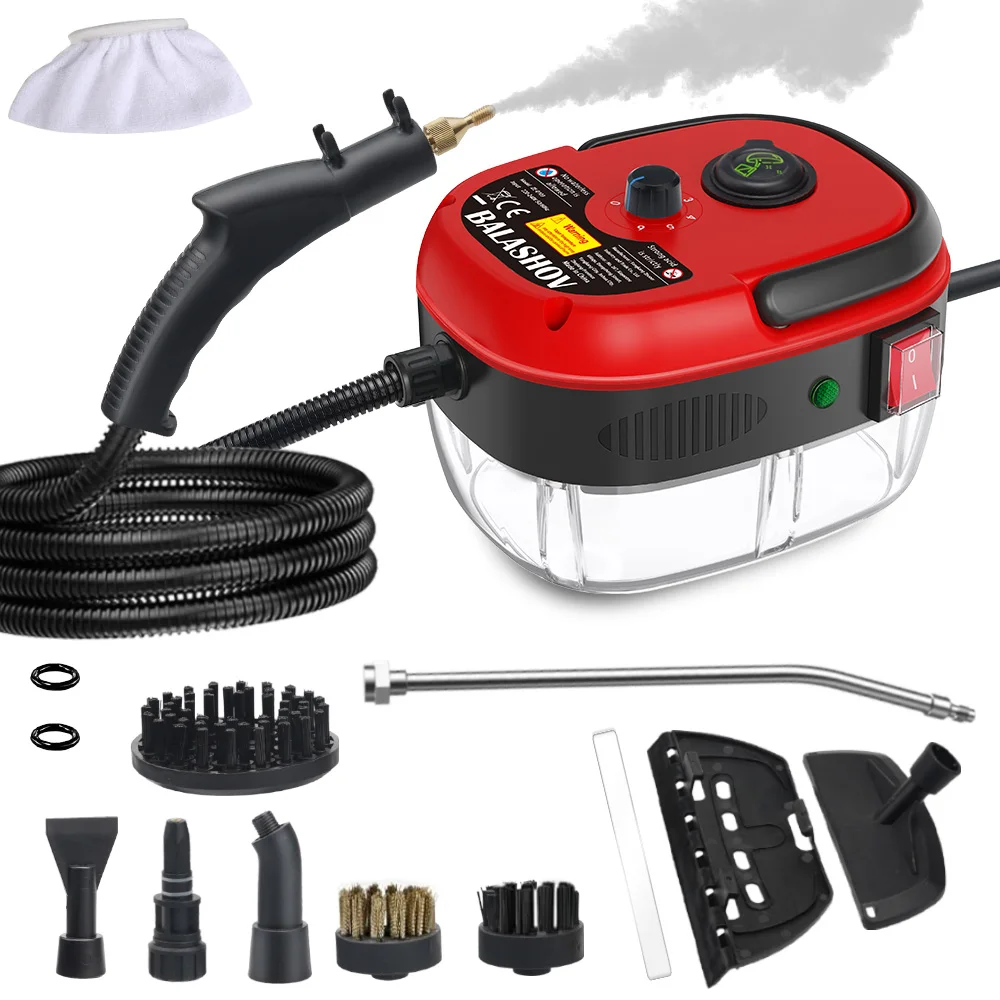 Household High Pressure Steam Cleaner Portable Handheld Cleaner Air Conditioner Kitchen Car Hood Steam Cleaning Machine 2500W