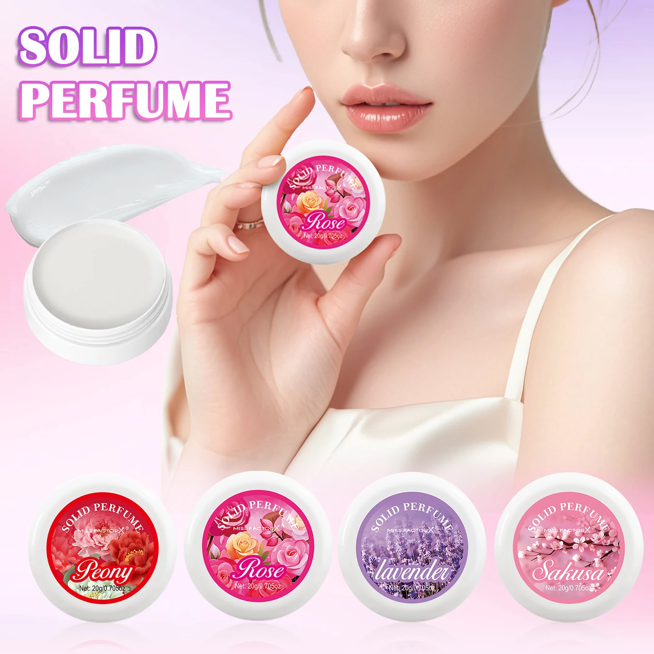 

Women's Gift Set 4PCS/Box Portable Solid Perfume, For Men and Women, Fresh Solid Vermicelli, Suitable for Dating and Daily Use,