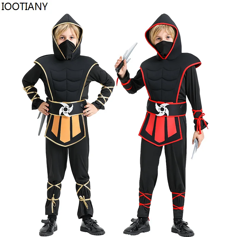 

CosplayNew Halloween Ninja Cosplay Costume Children's Campus Ninja Dress Up Carnival Party Game Stage Performance Costumes