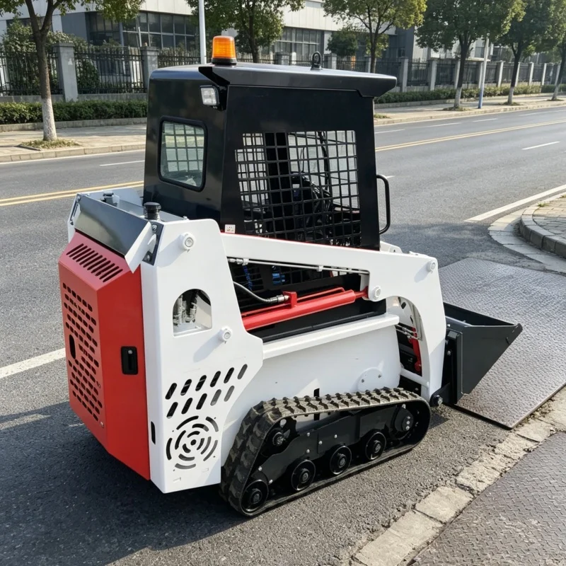 

Customized Logistics Park Skid Steer Transporter, Cargo Handling Skid Steer Loader, Large Factory Skid Steer Loader