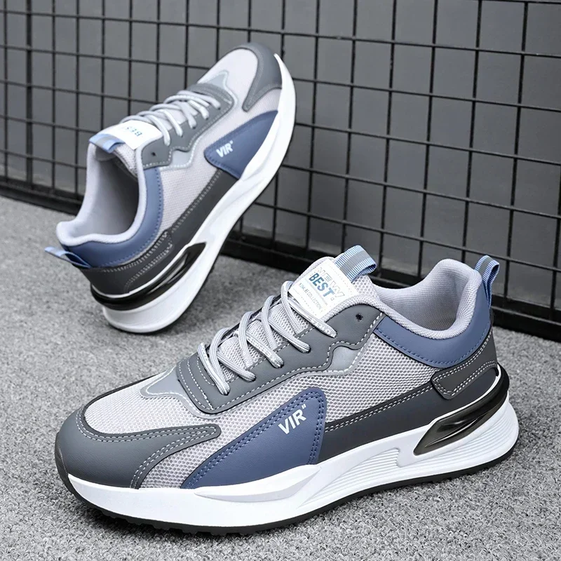 Male Sneakers Fashion Casual Shoes Light Soft Breathable Vulcanize Shoes Men Trend Lightweight Tennis Shoes Men Running Sneakers