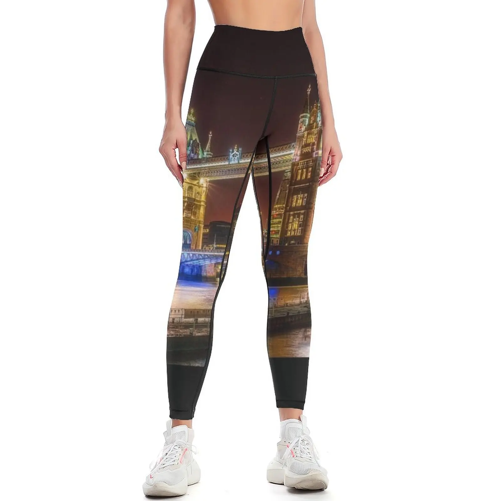 

London's Tower Bridge at Night Leggings joggers for Fitness woman Womens Leggings