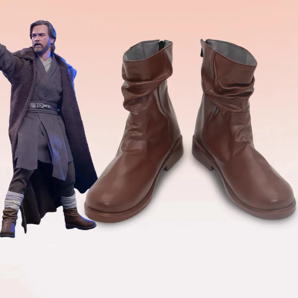 

Obi Wan Cosplay Jedi Shoes Boots Halloween Carnival Party Shoes
