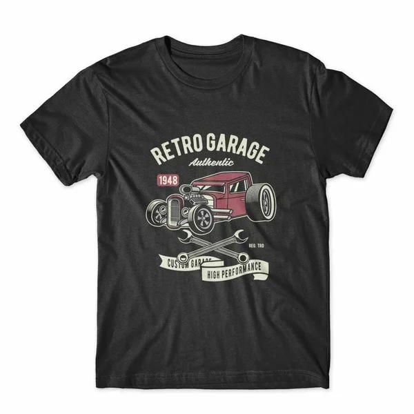 Retro Garage Authentic T-Shirt 100% Cotton Premium Tee NEW Summer Fashion Funny Printing Casual T Shirt