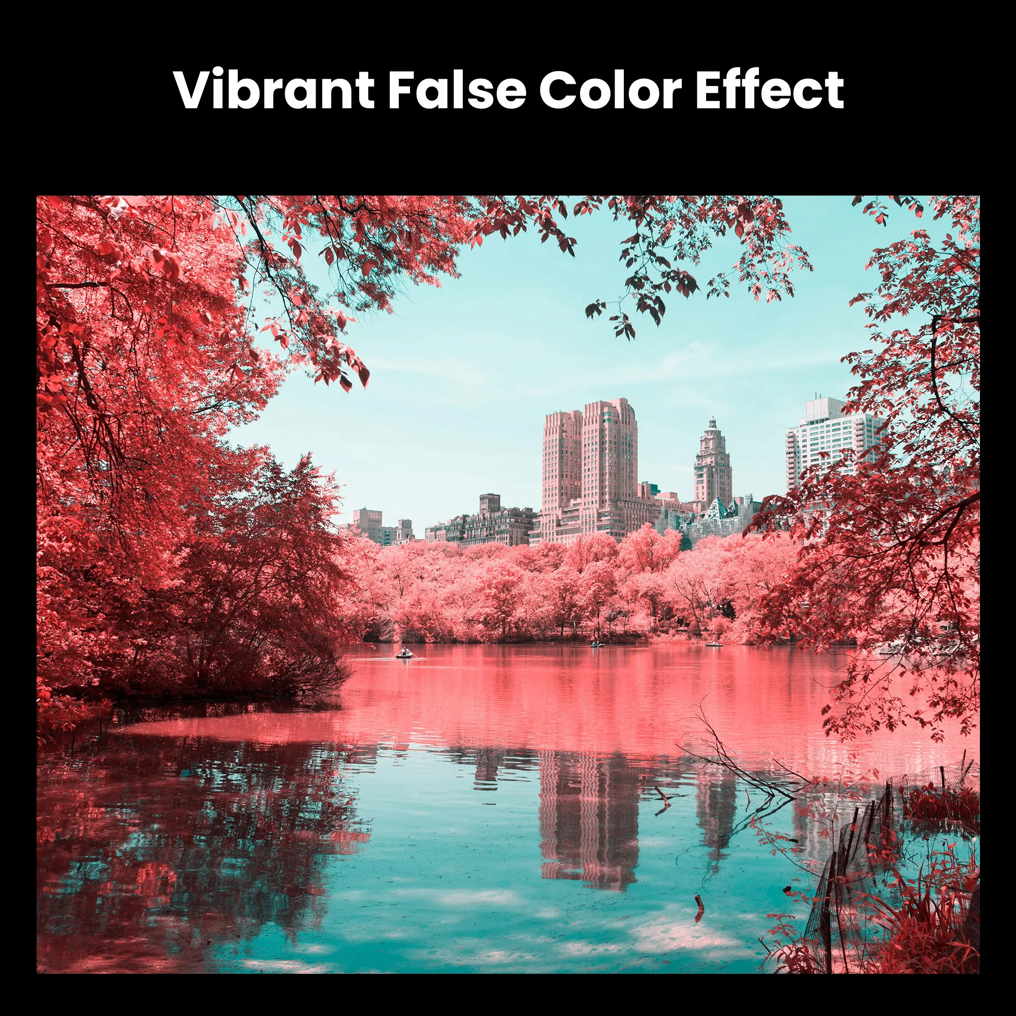 Walking Way 680nm Infrared Filters False Color Effect IR Pass Creates False Colors Vibrant Pink & Orange Tones for Creative Art
