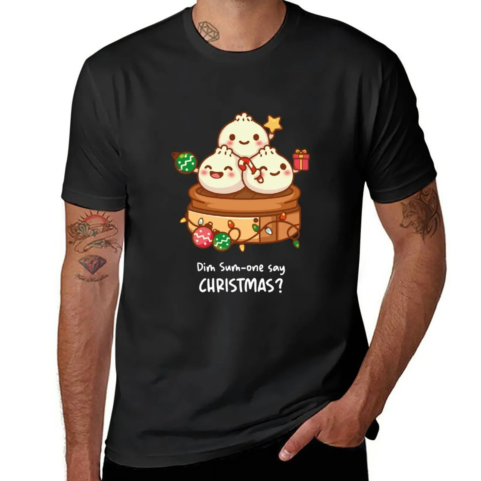 

DIM SUM CHRISTMAS TEE T-Shirt plain t-shirt summer top men graphic t shirts