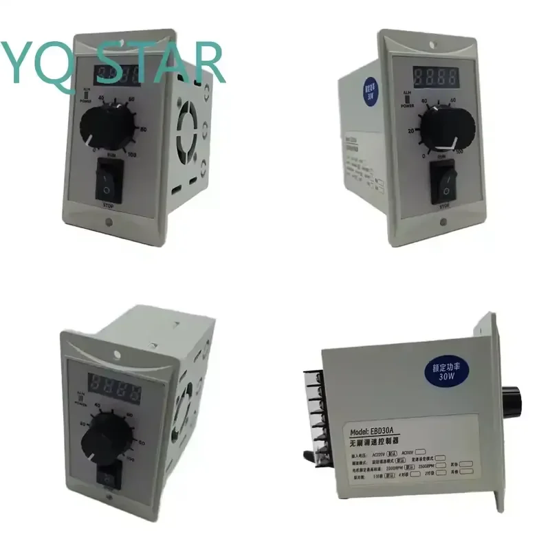 Brushless DC Motor Controller Driver for Easy Operation Wide Speed Range Digital Readout AC220V AC110V 15W 30W Motor