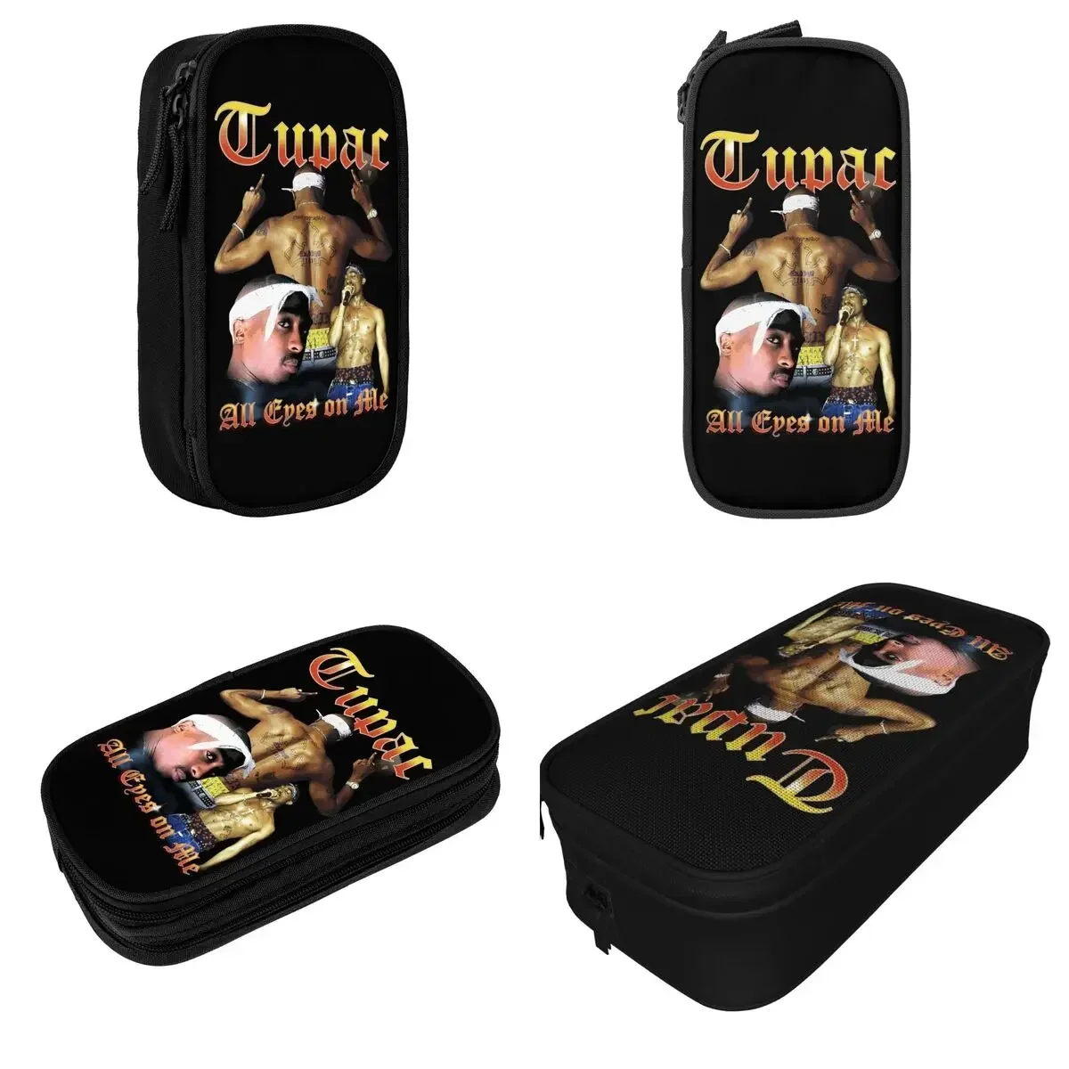 

New 2pac Hip Hop Tupacs Rapper Pencil Case Pencil Box Pen Holder Kids Large Storage Bag Students School Gift Stationery