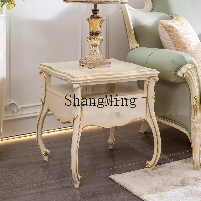 

ZYY retro storage cabinet, all solid wood furniture combination, square few, home living room storage edge few