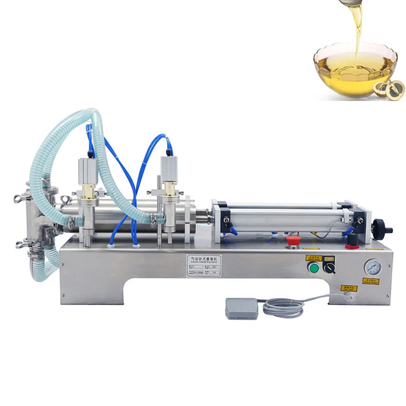 

110V 220V Double-head Liquid Filling Machine Suitable For The Pneumatic Filling Machine Of Milk Beverage Beer Fruit Juice