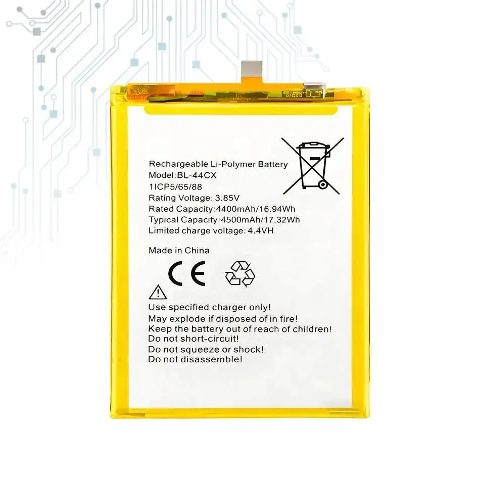 Mobile Phone Battery Stable 4500Mah BL-44CX For Infinix X687 Zero 8 8I CE9 Zero8 Long Lasting