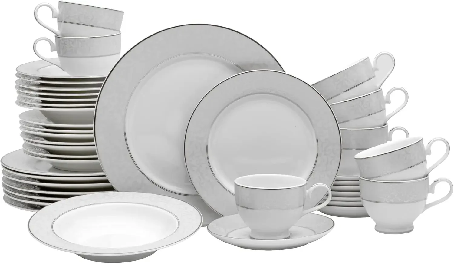 

Mikasa 5224232 40-Piece Dinnerware Set, Parchment