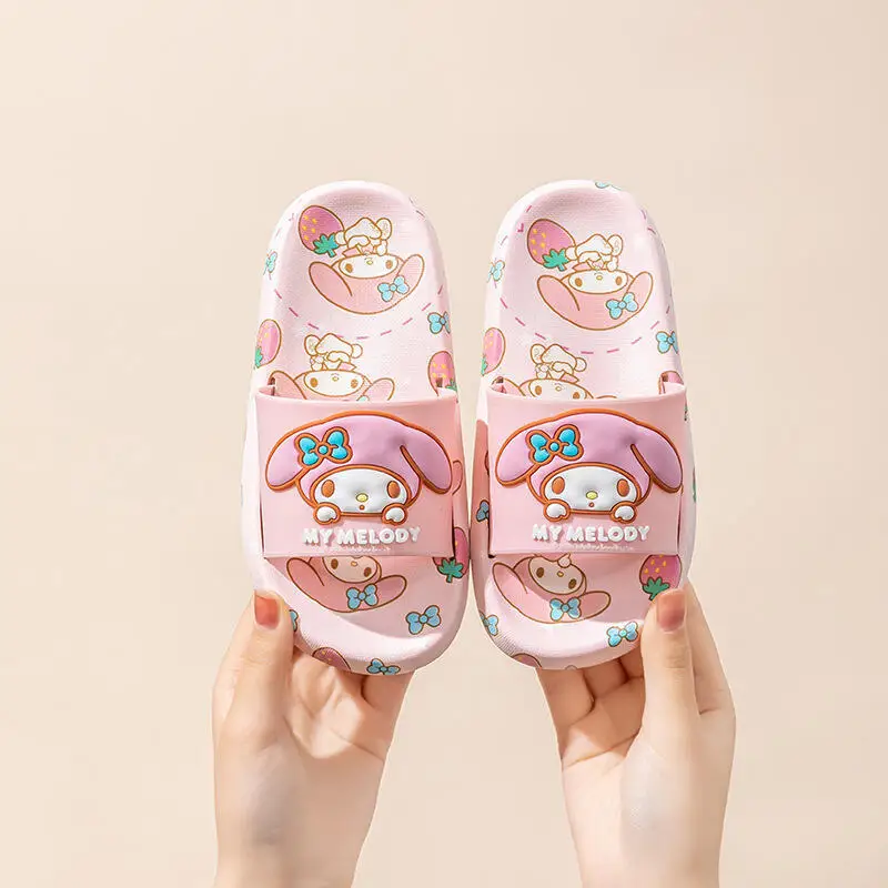

2026 Summer New Children Kawaii Slippers Indoor Home Shoes Bathroom Shower Slippers Boys and Girls Cartoon Anime Casual Shoes