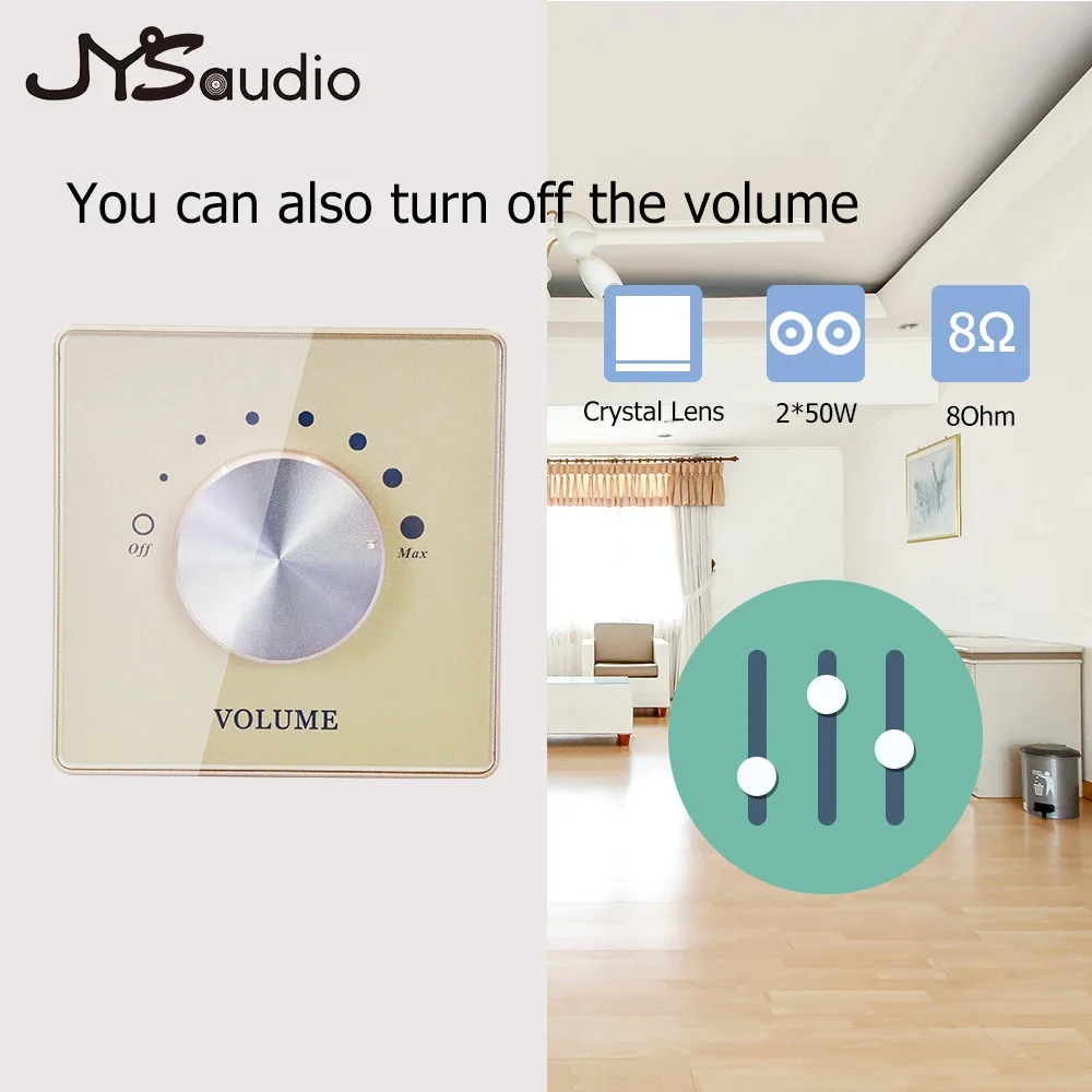 JYS Audio Speaker Volume Controller 86 Home Background Music Tuning Switch Tone Controller Music Volume Adjustment