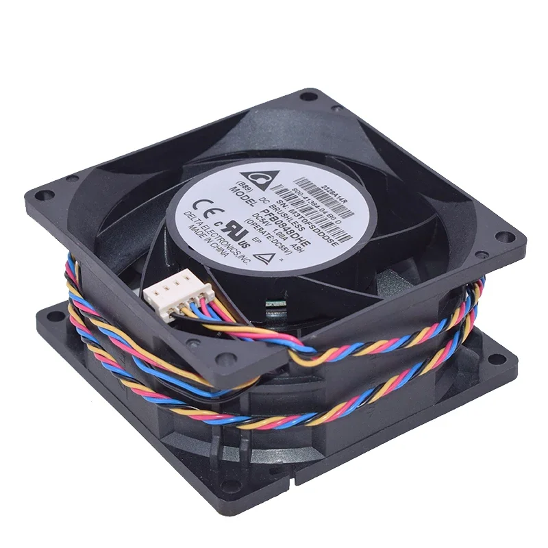 

Delta Electronics PFB0848DHE DC 54V 1.00A 80x80x38mm 4-Wire Server Cooling Fan