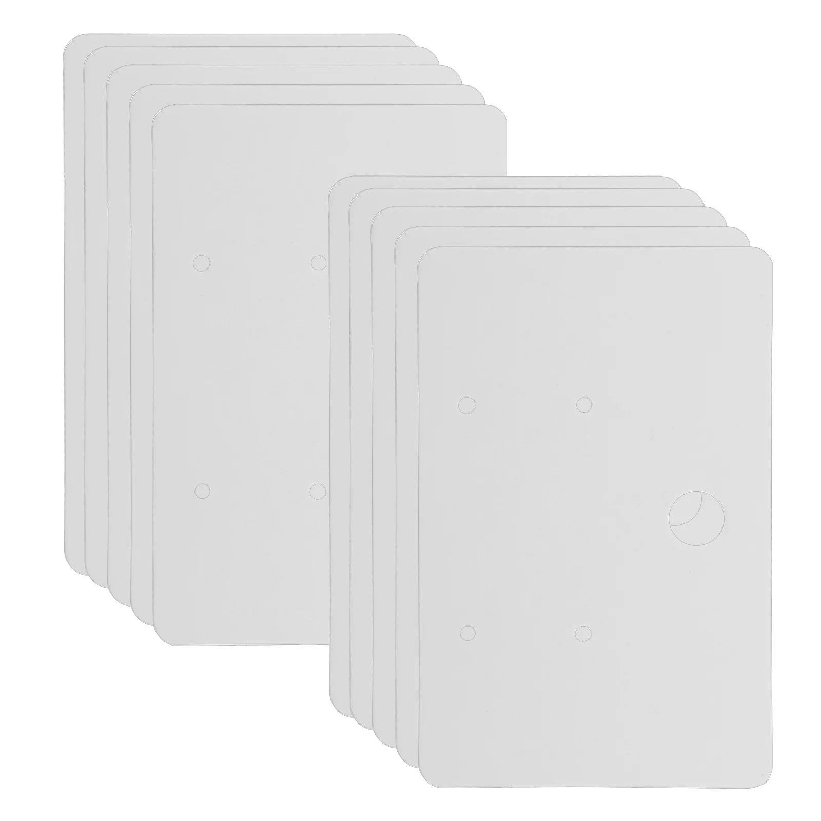 

100Pcs White Jewelry Paper Cards Blank Earring Display Retail Selling Packaging Cards for Earrings Holders Ear Card Display