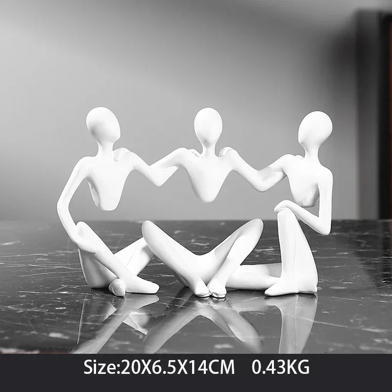 تمثال شخصية الشمال للمفكر ، نحت راتنج مجردة ، الحلي للمنزل ، الحرف المكتبية ، ديكور الأثاث