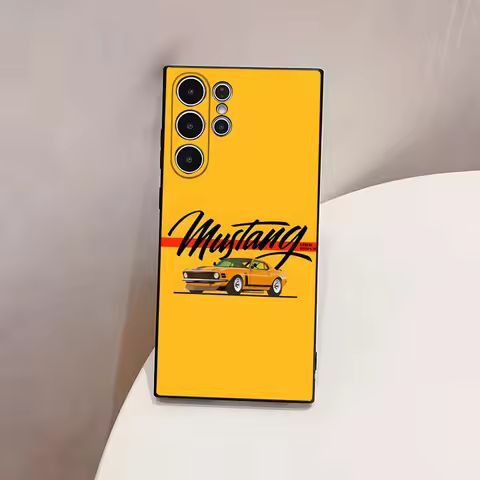 Sport Car Brand Mustang Phone Case For S23 Samsung S24 S25 Ultra S22 S20 Fe S21 Plus Galaxy A54 A34 A24 A53 A14 Cover