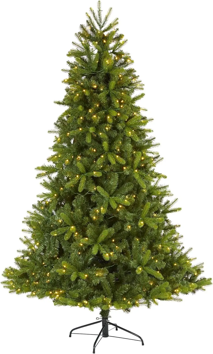 7Ft. New Haven Spruce Natural Look Artificial Christmas Tree With 500 Led Lights