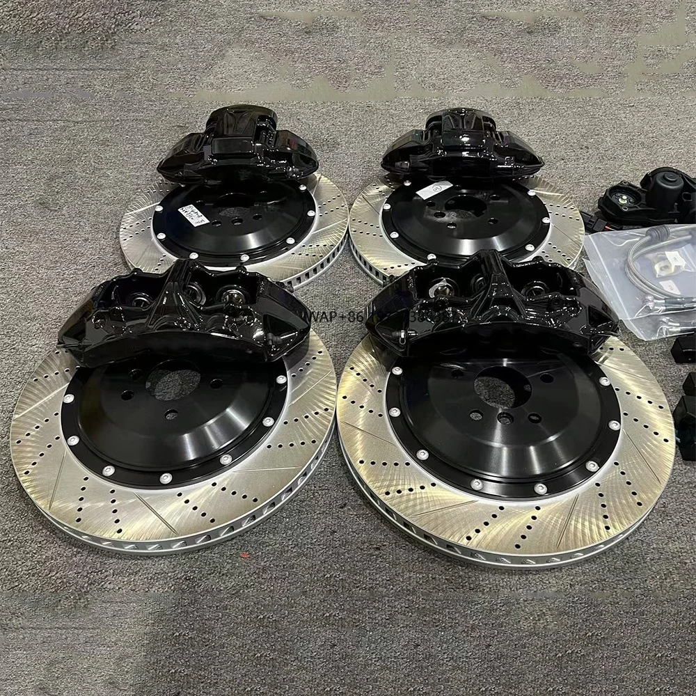 

6 4 Piston Large Brake Kit for 7 Series 730d Xdrive Front GT6 Rear Mechatronic Brake Handbrake Clamp with Rotator Pad 20 inches