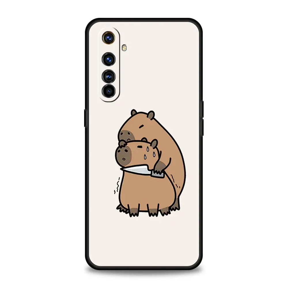 Bonita funda de teléfono Capybara para Realme 12 11 10 9 8 5G 7 6 GT5 GT3 GT2 Pro Plus C21 C11 C25 C35 para Realme GT Neo 2 3 3T 5