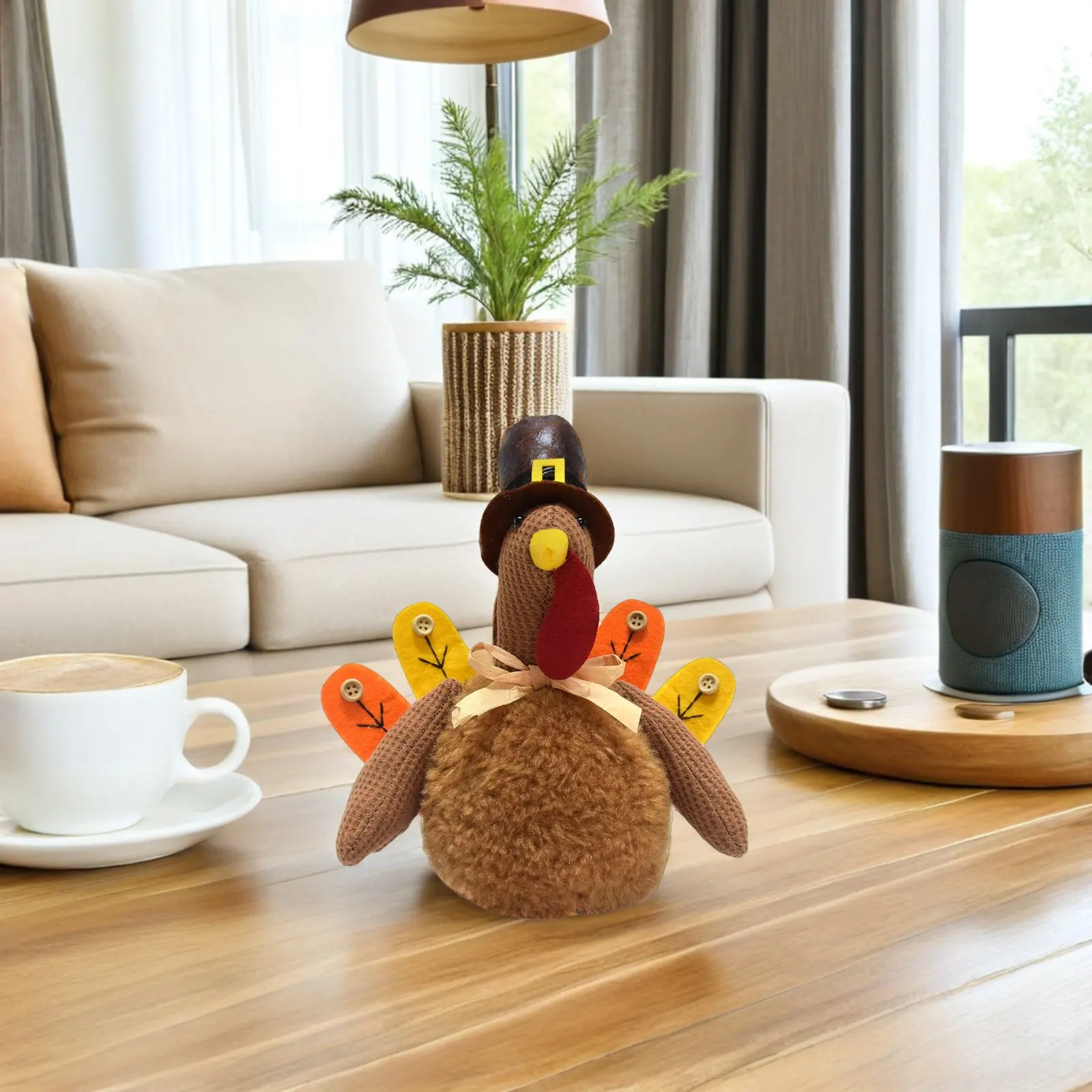 

Плюшевая игрушка-курочка для декора на День Благодарения, фестиваля урожая, украшения стола, подарка детям, осеннего декора, вечеринки