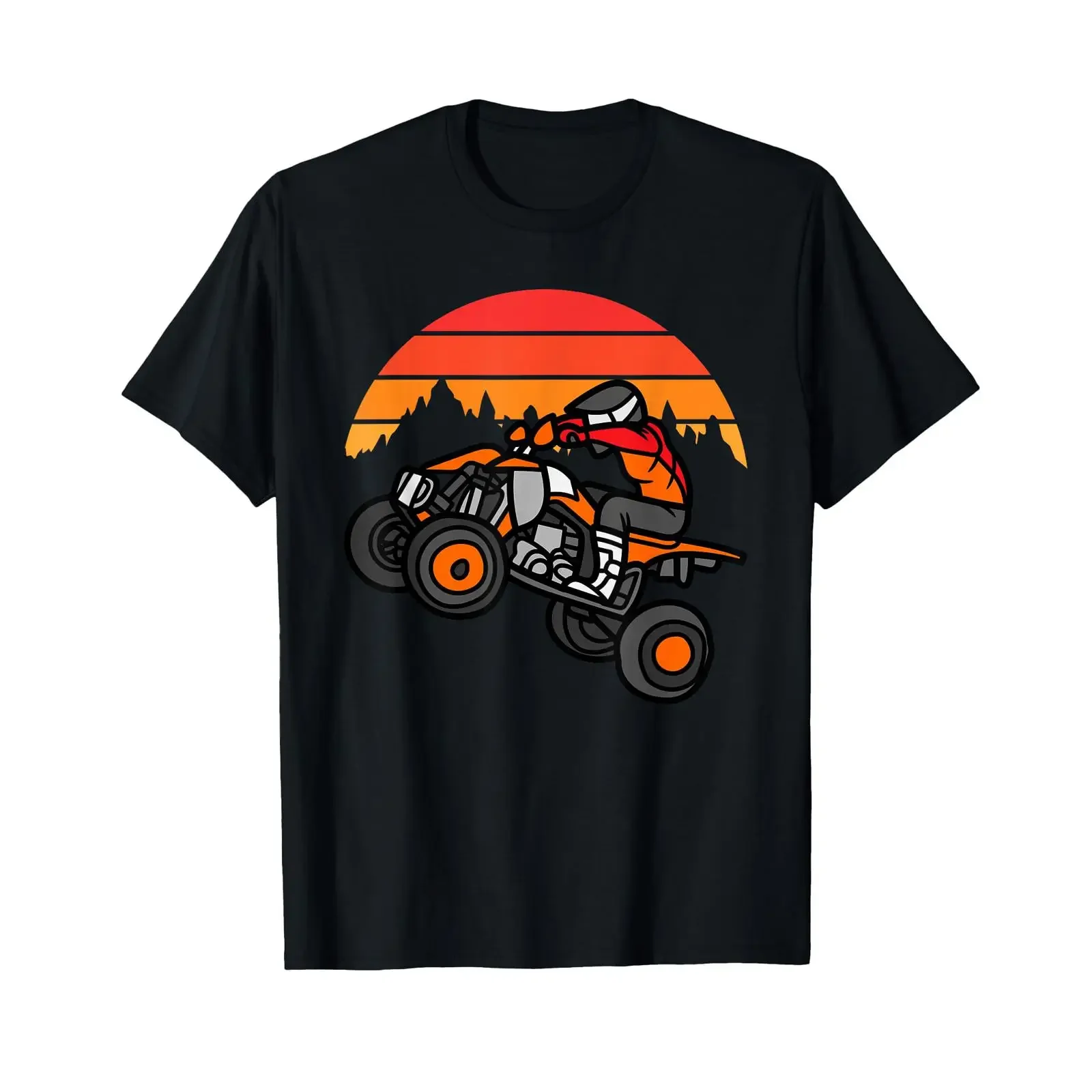 ATV 4 Wheeler Quad Bike Riding All Terrain Vehicle T Shirt vintage Washed fashion Comfortable Stylish Unisex Stretched homme