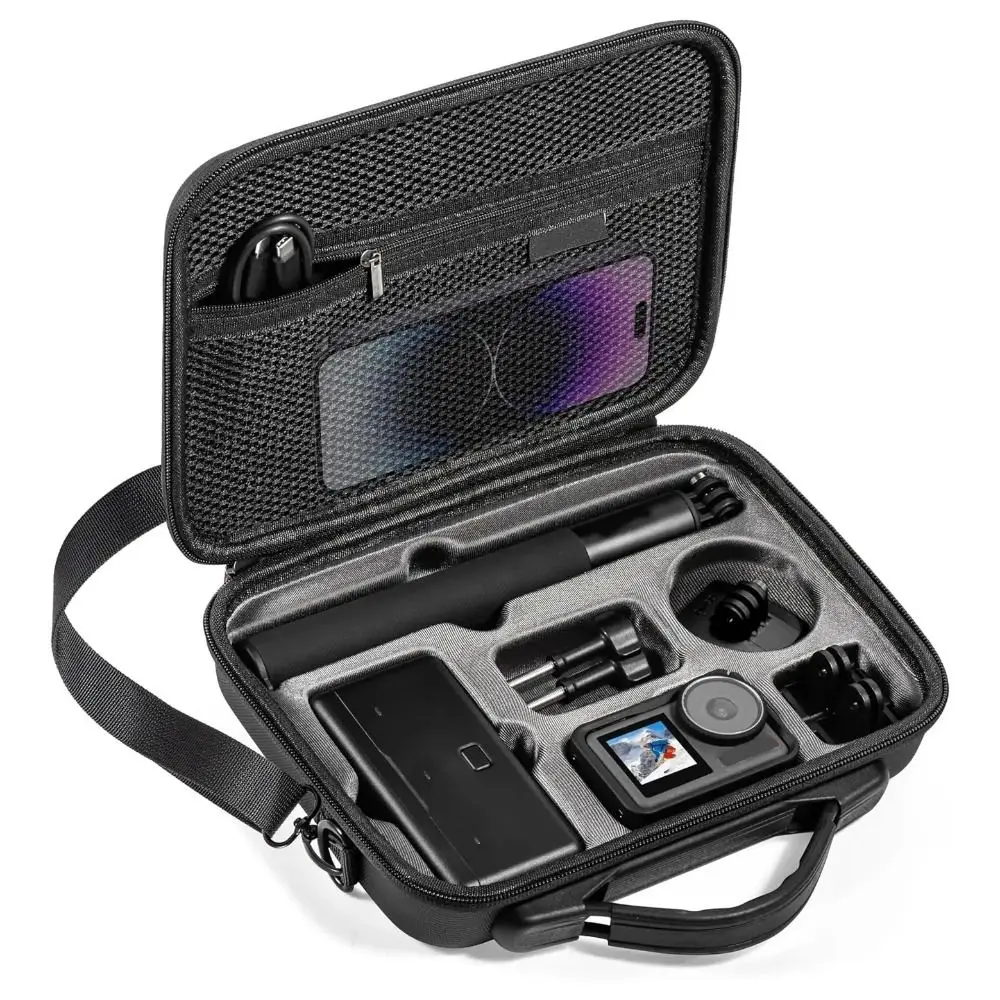 Hard Shell Action Camera Case Waterproof Shockproof Carrying Case Wear-resistance for DJI OSMO Action3/4/5 Pro