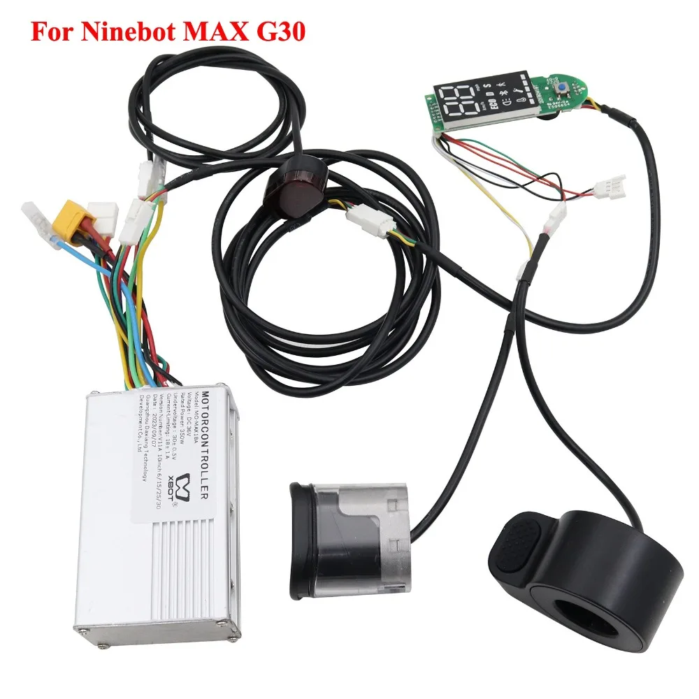 36V18A Bluetooth-Controller + LCD-Display-Kit für Ninebot MAX G30, Minirobot APP, Plug&Play Upgrade E-Scooter-Kabelbaum