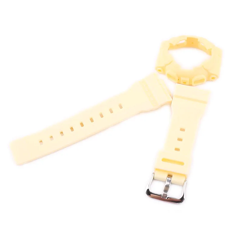 Watch Accessories Resin strap Case 14mm pin buckle for BABY-G BA-110 111 112 120 130 125 135 Women\'s sports waterproof strap