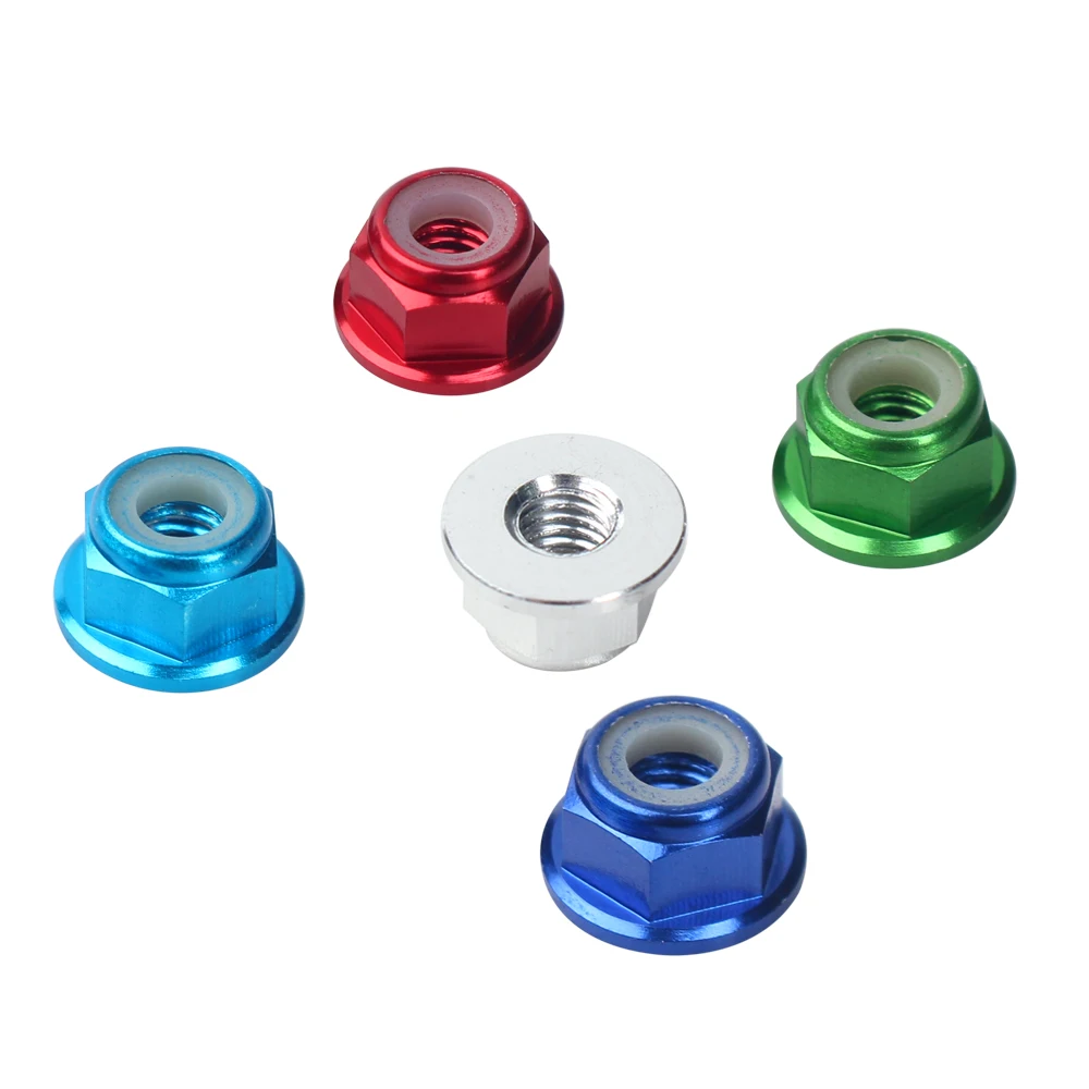 Metal 8Pcs/Set M4 Wheel Hex 4mm Lock Nut for 1:10 RC Rock Crawler TRX-4 Slash 2wd SCTE 4x4 Axial SCX10 90046 D90