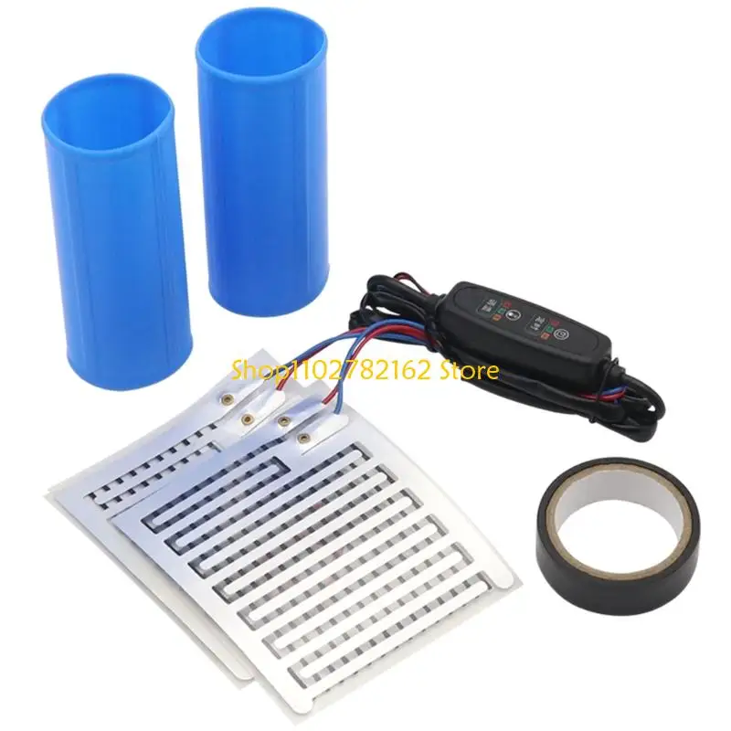 

547B 12V Electric Heated Grips for Motorcycles Energy Saving Design Winter Commuting