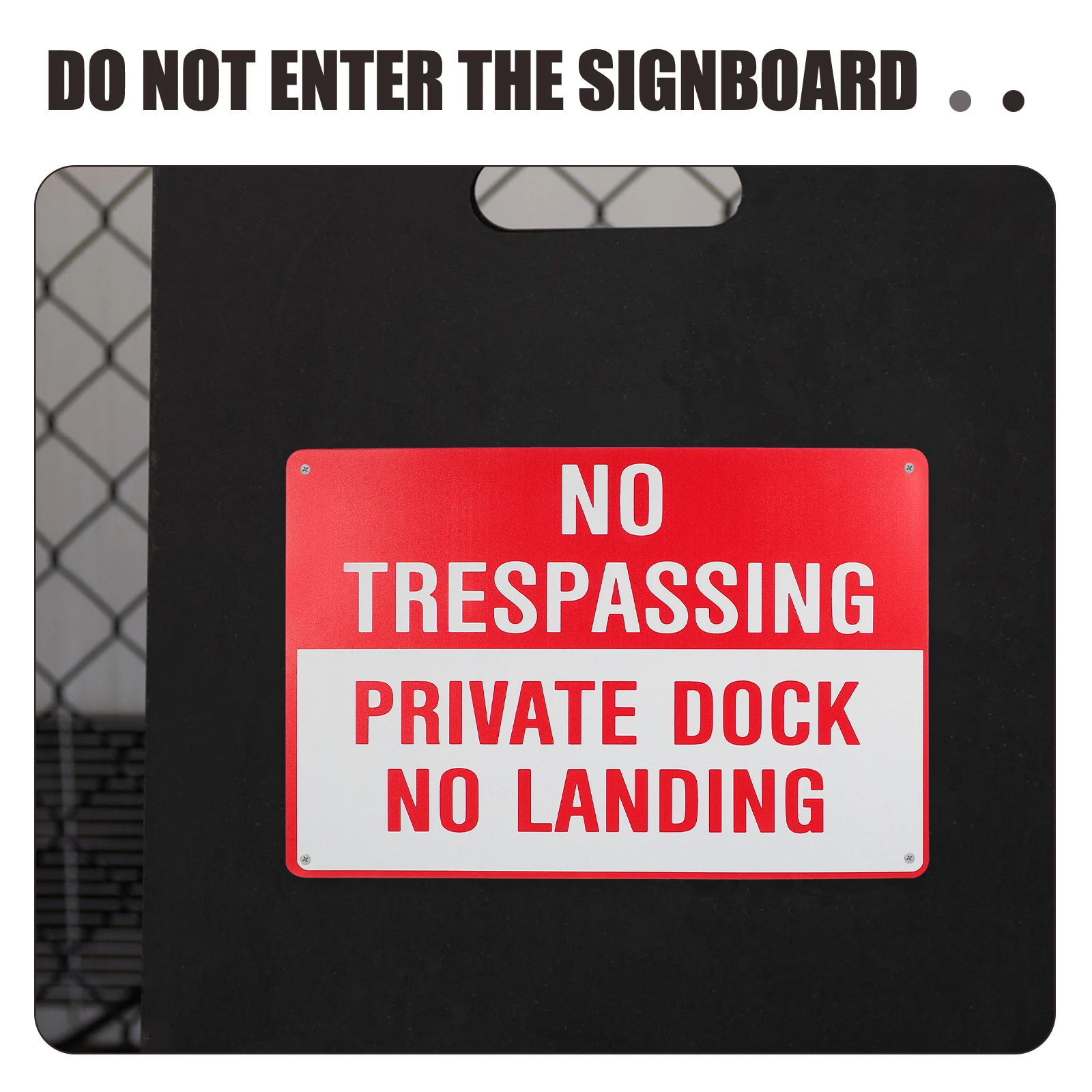 Warning Safety Sign No Entrance Visual Reminder Easy Install Public Wall Traffic Security Caution Labels