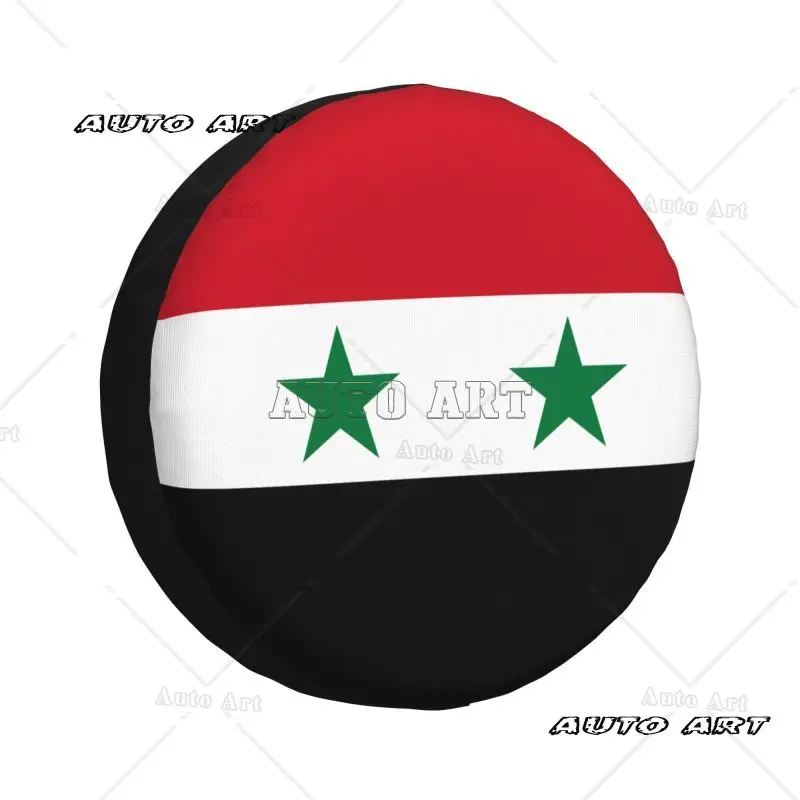 

Чехол для шин с флагом Сирии на заказ, 4WD 4x4, защита для сирийского гордого запасного колеса для прицепа, 14 дюймов, 15 дюймов, 16 дюймов, 17 дюймов