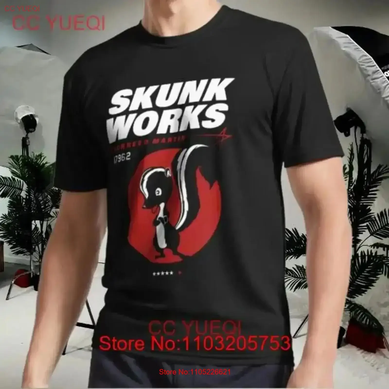 New T Shirt Lockheed Skunk Works Active Funny Size S to 5XL vintage Washed streetwear Soft fashion homme Casual graphic Stylish