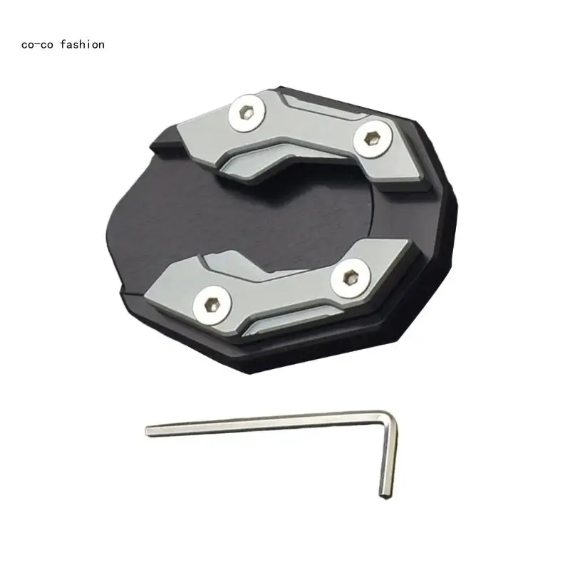 Kickstand Plate for NAMX155 Metal Motorcycle Foot Side Stand Cover with Wrench 517B