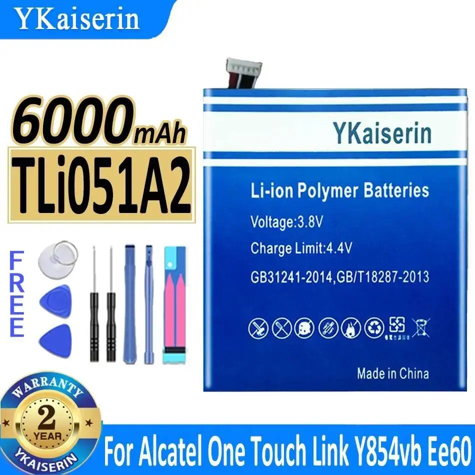 6000Mah para Alcatel One Touch Link Y854vb Ee60 batería de enrutador potencia confiable de alta eficiencia Tli051a2