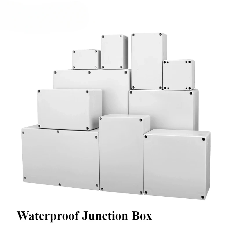 Junction ABS Box for Electronic Project Electrical Cable IP67 Outdoor Waterproof Plastic Cases DIY Sealed Enclosure Wire Box Kit