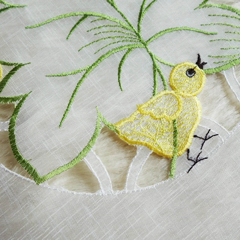 HOT Lace Round Embroidery Tabl - Coffee Tea Place ulasan dan harga