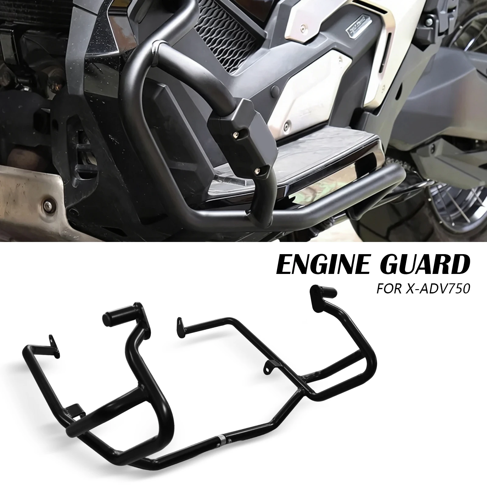 

For X-ADV 750 XADV750 2021-2025 Motorcycle Highway Bumper Frame Protection Engine Guard Crash Bars Fall protection Bracket
