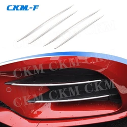 Stainless Steel Material Front Fog Light Strip For Mercedes Benz CLS Class C257 CLS260 300 350 450 CLS53 AMG 2019 UP Body Kits