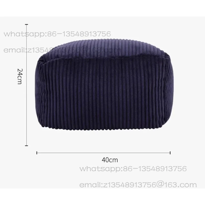 Light luxury retro bean bag lazy sofa, small apartment balcony bedroom tatami single seat
