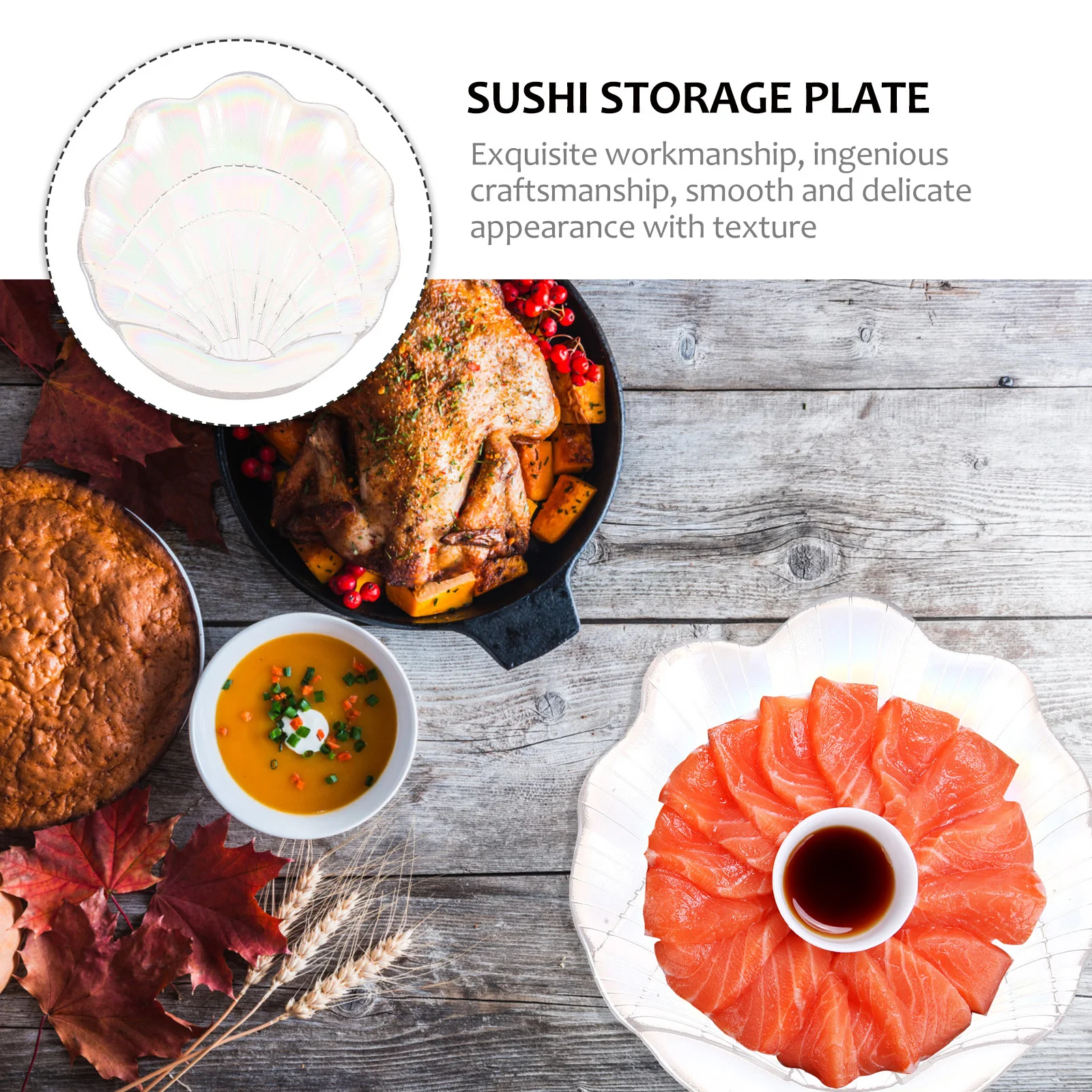 

1 шт. поднос для ювелирных изделий в форме ракушки, стеклянная тарелка для хранения серег, колец, ожерелий, губной помады, парфюмерной витрины, еды, суши, торта, десерта