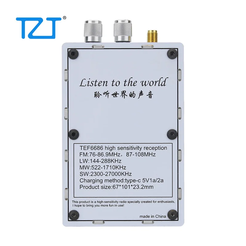 TZT DESHIBO MX711 Basic Version Mini Portable Full Band Radio with High Sensitivity TEF6686 Receiving Chip