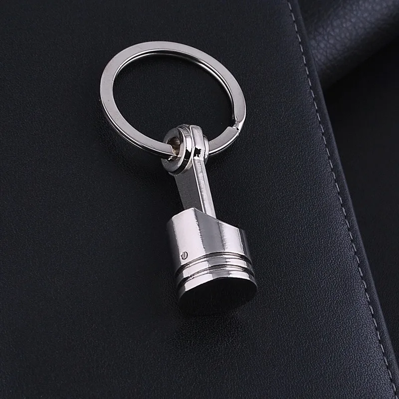 

Car Engine Piston Keychain Creative Modified Auto Parts Key Ring for Men Teen Drivers Racing Lover Souvenir Gifts Pendant