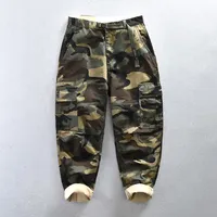 Men's Camouflage Casual Workwear Pants Comfortable Loose Fit Trousers for Daily Wear Or Outdoor Activities