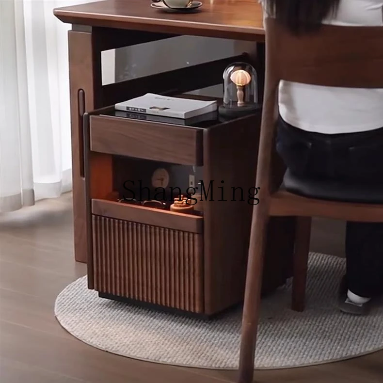 SM storage storage new Chinese-style solid wood edge few living room home sofa side cabinet modern simple corner few