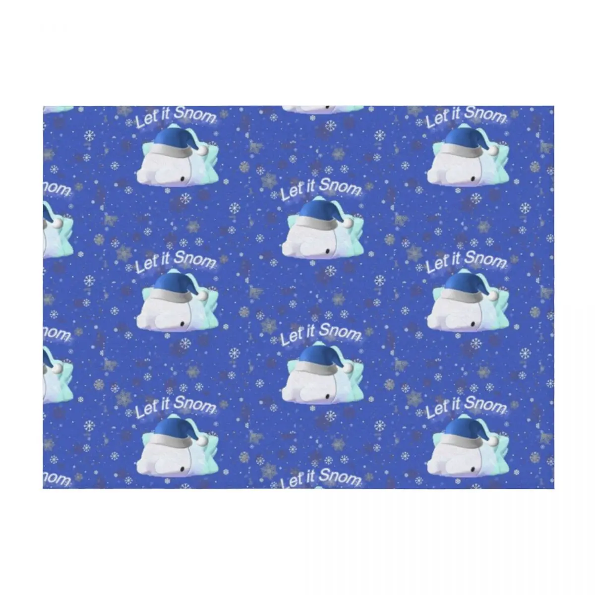 

Let It Snom Throw Blanket Cute Plaid Bed covers Comforter Luxury Thicken Blankets